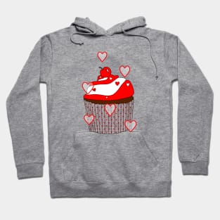 LOVE And Cupcakes Lover - Cute Cupcake Art Hoodie